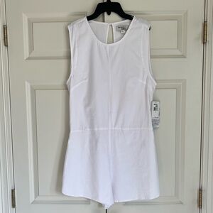 NWT Harmony + Havoc White Romper, Size Large